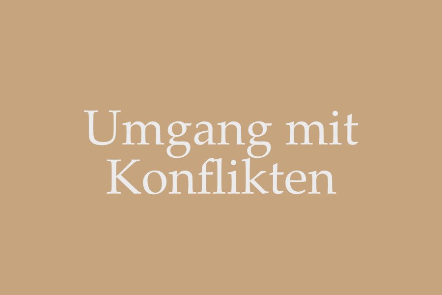 Umgang mit Konflikten
